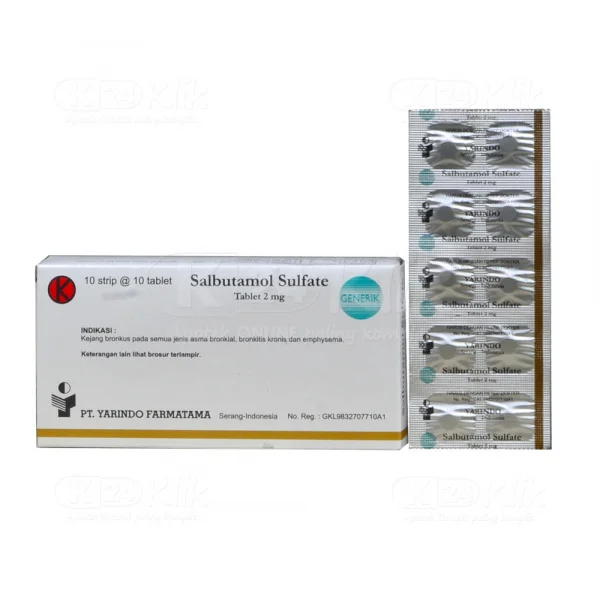 SALBUTAMOL 2 MG YARINDO